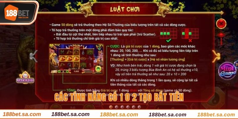 Khám Phá Cách Chơi Game Bát Tiên Quá Hải Cực Hot Tại 188BET 3 Khi bạn thu thập đủ 4 biểu tượng scatter trở lên sẽ kích hoạt vòng quay miễn phí