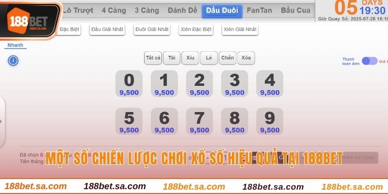Xổ Số 188BET - Trải Nghiệm Hấp Dẫn, Nhận Thưởng Liền Tay 3 Các chiến thuật chơi xổ số 188BET cực hiệu quả